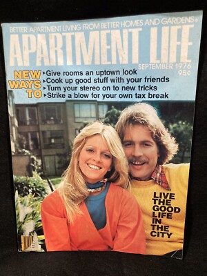 APARTMENT LIFE MAGAZINE, September 1976, 70sDecor, Projects, Ads, Recipes 104Pgs