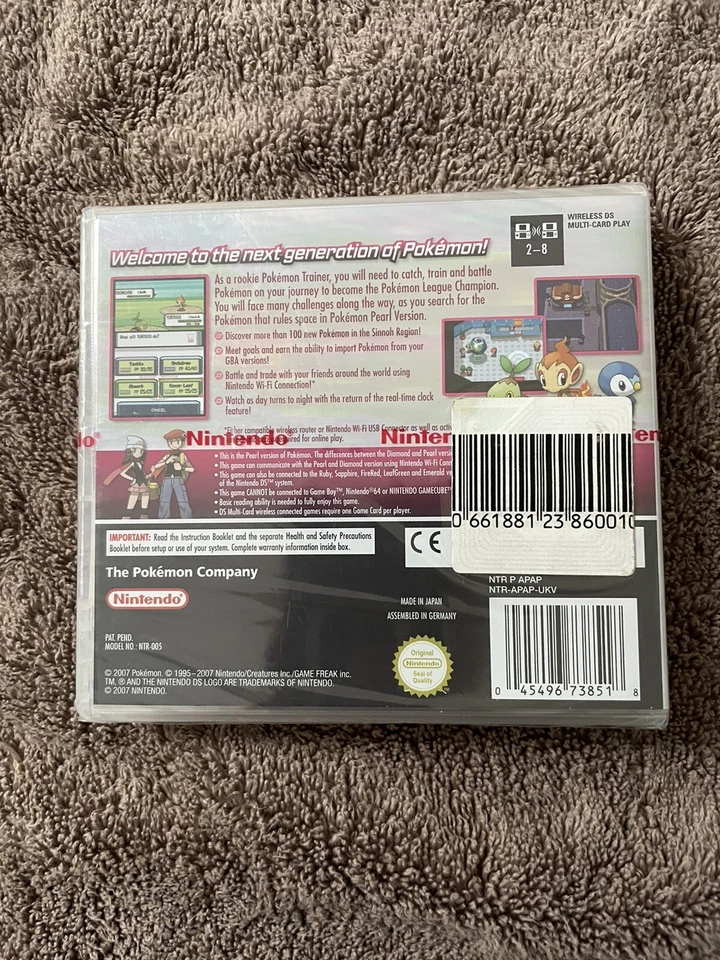 BRAND NEW Pokemon Pearl Factory Sealed Pal English Version (Nintendo DS, 2007) - Image 2 of 4