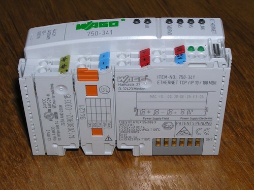 WAGO 750-341 System 750 ETHERNET TCP/IP Fieldbus Coupler used excellent - Picture 4 of 9