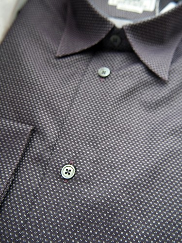 $900 Nueva Camisa De Vestir Para Hombre Hermes Inteligente Micro H Logo  15.5 39 Ciruela Jacquard | eBay
