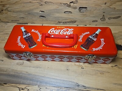 Coca-cola Coke Tool Box Pencil Box - Refresh Yourself-Red & White