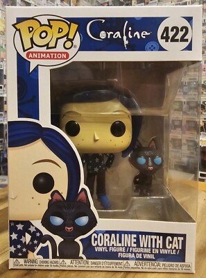 Funko Pop Movie Coraline: Coraline with Cat #422 Vaulted/Retired