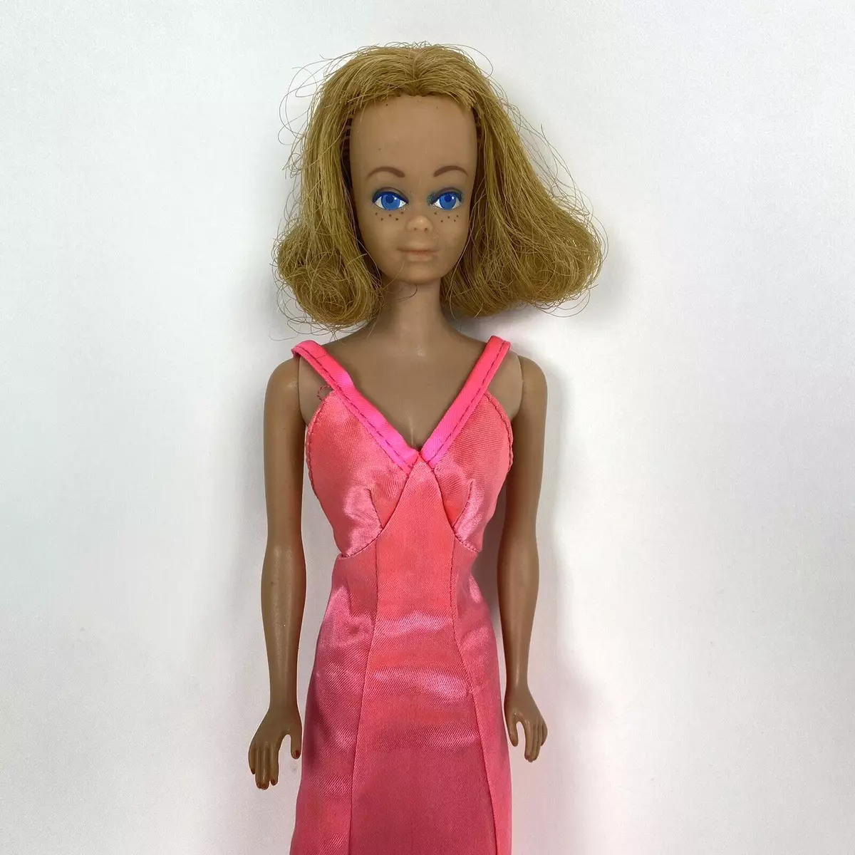 Vtg Midge 1962 Barbie Doll Mattel Short Flip Hair Blue Eyes