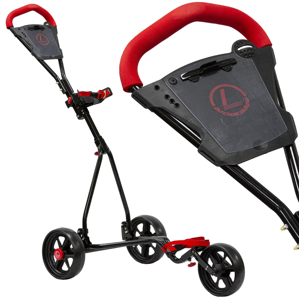 LONGRIDGE EZEGLIDE CRUISER JUNIOR GOLF TROLLEY - 3 WHEELED GOLF PUSH TROLLEY