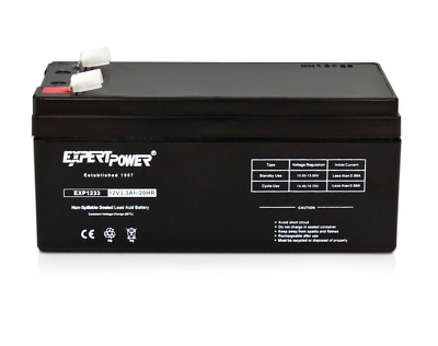 Expert Power 12V 3.3Ah AGM Sealed Lead Acid Battery Replacement 