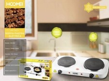2500W Double Plate Electric Cooktop Stove for Camping Kitchen HM5625