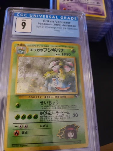 1998 Pokemon Japanese Gym 2 Erika's Venusaur Holo 3 CGC 9 psa 9