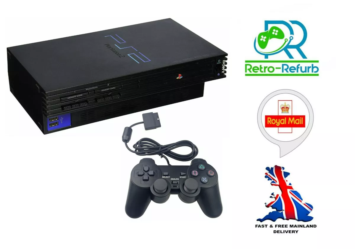 Restored Sony PlayStation 2 PS2 Game Console System (Refurbished) 