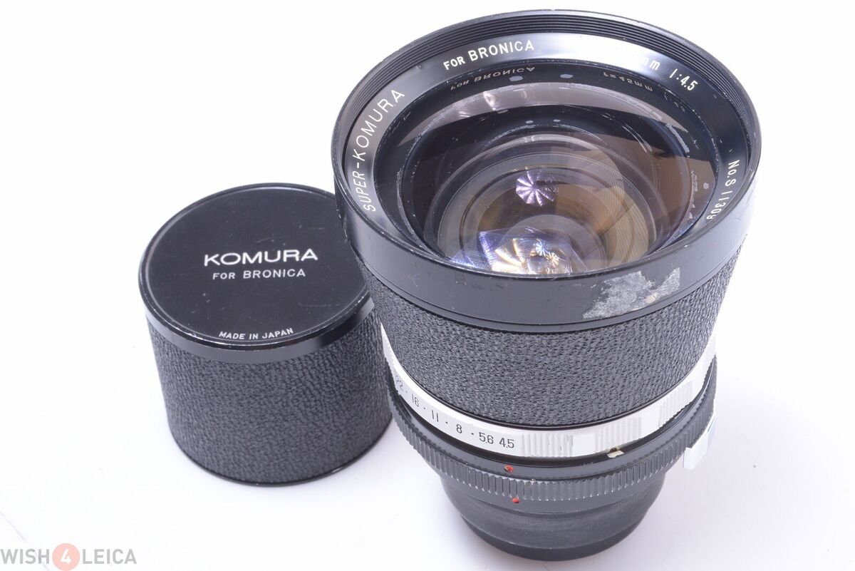 ✓ BRONICA 45MM 4.5 SUPER KOMURA ZENZA WIDE ANGLE LENS S S2 ✓ BRONICA 45MM 4.5 SUPER KOMURA ZENZA WIDE ANGLE LENS S S2