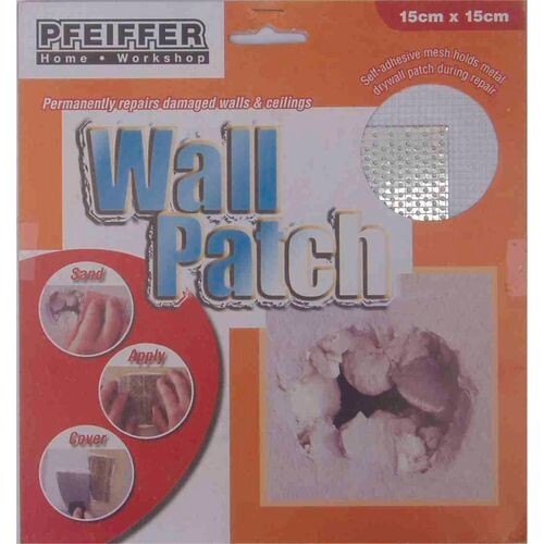 Pfeiffer 15cm Plaster Repair Wall Patch Self-Adhesive Drywall Hole Fix Home DIY - Picture 13 of 16