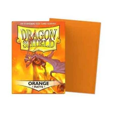 Dragon Shield Matte Orange Sleeves 100ct - Standard Size - MTG Pokémon TCG