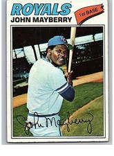1977 Topps Baseball Card Single - #244 John Mayberry