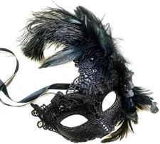 Brocade Lace Masquerade Ball Mask Burlesque Mardi Gras Birthday Prom Wedding