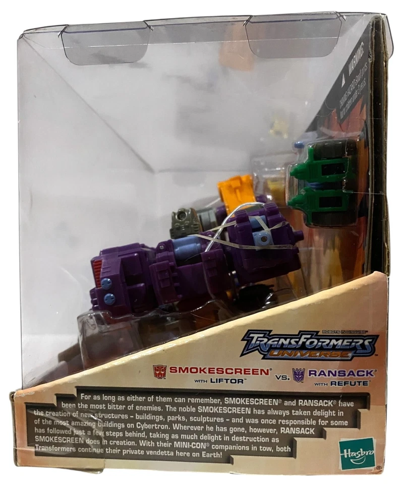 Transformers Universe Smokescreen w Liftor vs. Ransack w Refute Figures NEW 2004 - Image 3 of 4