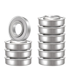 10 Pack ID 5/8" X OD 1-3/8" Flanged Ball Bearings, Replace for Lawn Mower