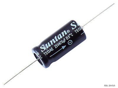 SUNTAN Elko, 100µF, 16V, Axial, TS13AE1C101MSB000R