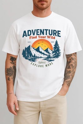 Adventure Find Your Wild Comfort Tee Nature Outdoors Gift