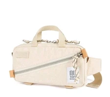 Topo Designs Mini Quick Pack Unisex Natural Canvas Belt Sling Bag Travel NICE