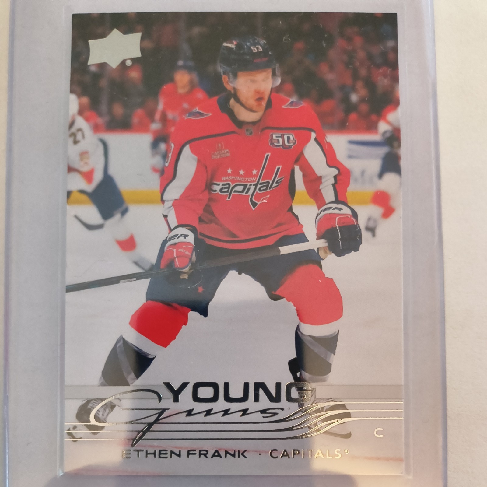 Upper Deck 2025-26 Series 1 Young Guns Ethen Frank #240 Washington Capitals Card