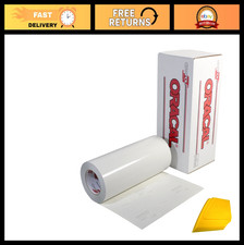 Clear Transfer Tape Roll 12" x 20ft with Yellow Squeegee for Vinyl Crafting