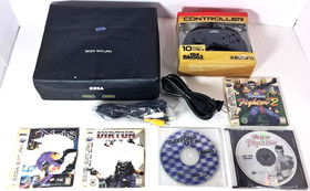 Sega Saturn Model 1 Console MK-80000 Old Skool Controller 5 Games Virtua Fighter