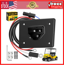 Golf Cart 48V Charger Receptacle Fits EZGO RXV, EZGO Charging Port with Wires, O