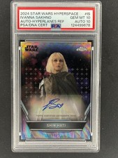 2024 STAR WARS HYPERSPACE IVANNA SAKHNO/SHIN HATI, AUTO /25, PSA&DNA 10, POP 1 !