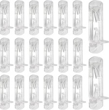 20pcs 5mm Self-Locking Shelf Support Pegs, Clear Plastic Locking Shelf Pins Shel
