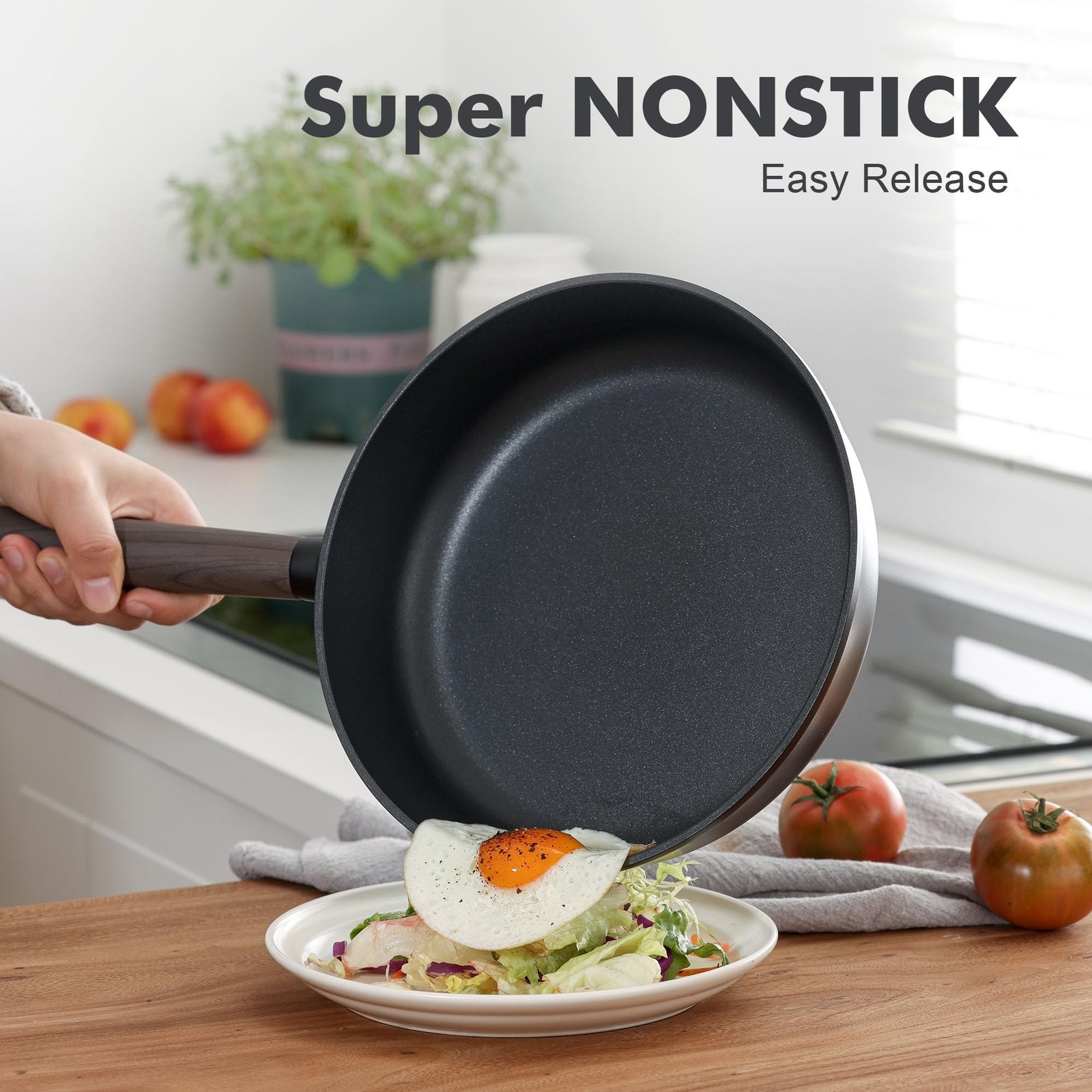 SENSARTE Pots and Pans Set Nonstick Cookware Set Kitchen Cooking Set Non-stic...