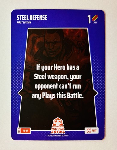 Bo Jackson Battle Arena Play- Steel Defense- BoBA Play #PL-57