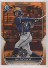2023 Bowman Sapphire Edition Chrome Prospects Orange 16/50 Eric Brown Jr 0xh3