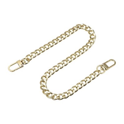 Iron Chain Strap Flat 16'' Bag Accessories with Gold Tone Buckles