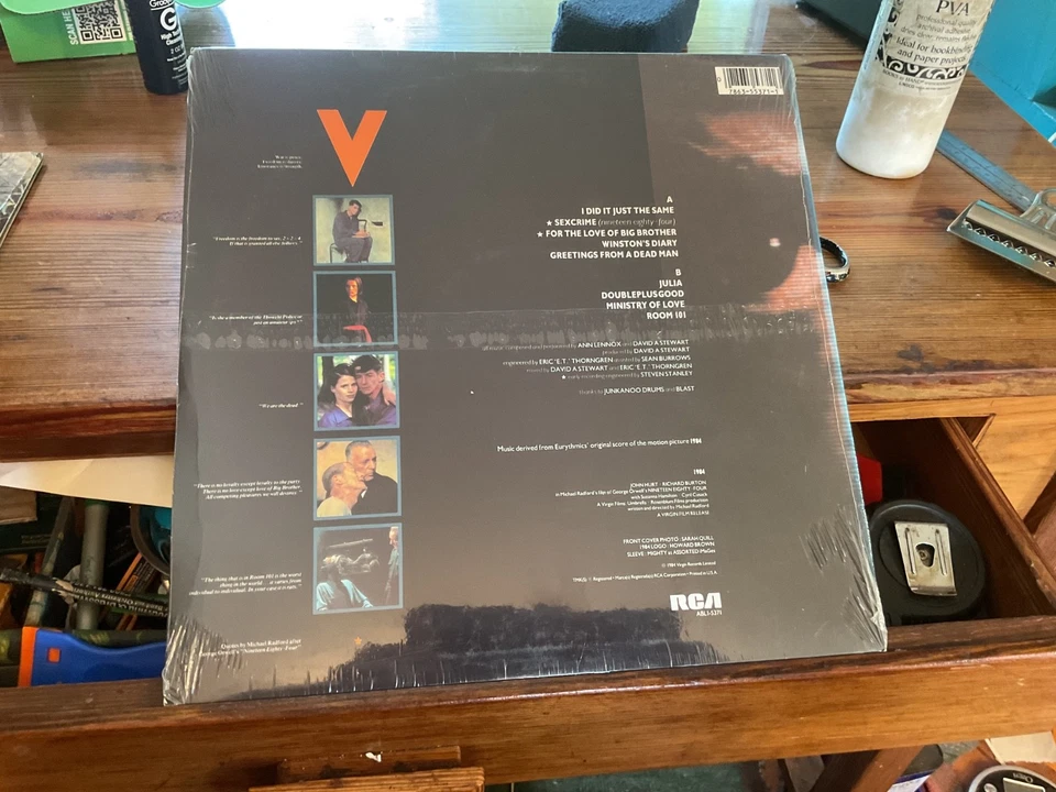 EURYTHMICS 1984 Soundtrack (1984)  still sealed, jacket vg+, record mint - Image 2 of 3