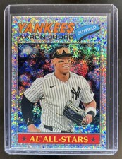 2026 Topps Heritage Aaron Judge Chrome Light Blue Sparkle Refractor #10 Yankees