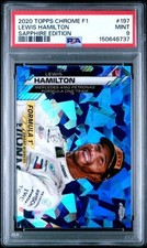 LEWIS HAMILTON 2020 Topps Chrome F1 SAPPHIRE EDITION #197 PSA 9 MINT RC