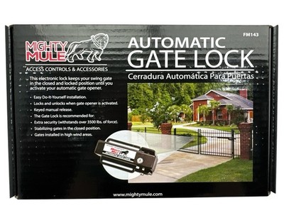 Mighty Mule Automatic Gate Lock  FM143 New