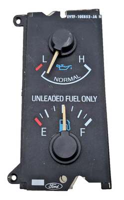 #ad #ad 1987 1991 Ford GAS F250 F350 Bronco Instrument Cluster Oil and Fuel Gauge OEM $85.49