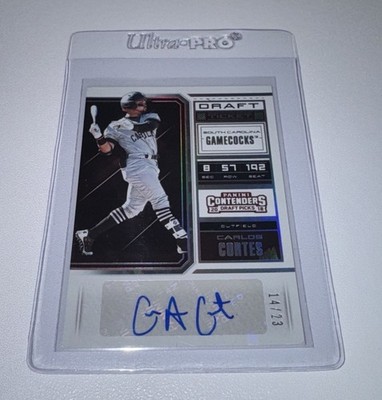 CARLOS CORTES 2018 Contenders Cracked Ice Autograph Rookie Card AUTO SER # /23