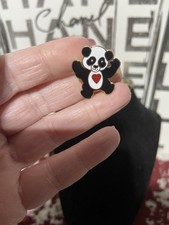 Panda Bear showing A Heart, Lapel Pin