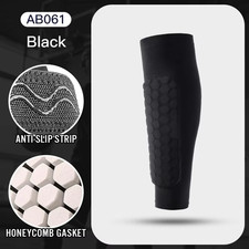 1Pcs Football Shin Guard Socks,Calf Compression Sleeve Honeycomb Pads