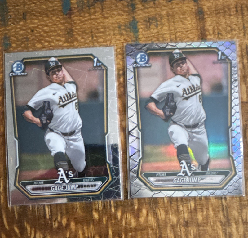 Gage Jump Topps 2026 Bowman Chrome Bowman 1st BCP-15 Oakland A’s Lot (4)