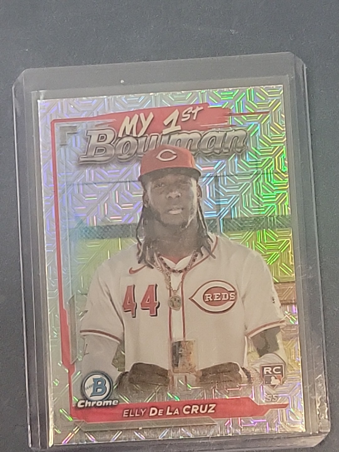 2024 Bowman Chrome - My 1st Bowman Elly De La Cruz Mojo Refractor (RC) Reds