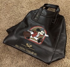 Coleccionables vintage Walt Disney Mickey Mouse Travel Company Inc. Bolso vinilo marrón