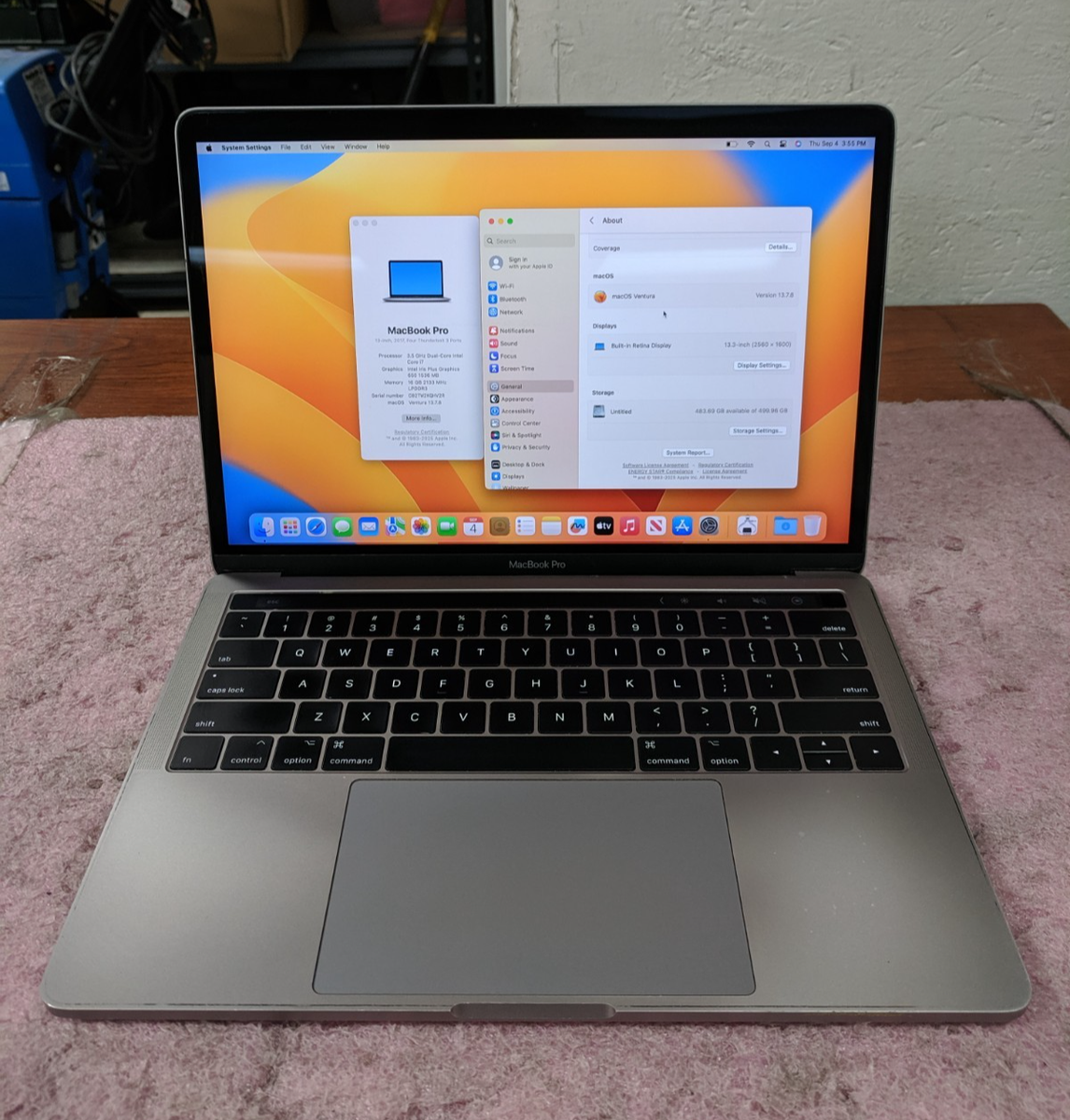 Apple MacBook Pro 2017 A1706 13.3
