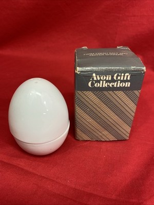 Vintage Salt & Pepper Shakers Avon Hard Boiled Cracked Egg Farm Fresh Yolk