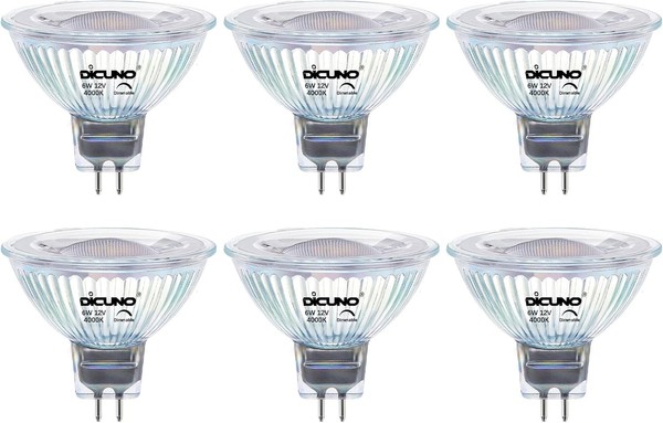 GU5.3 Led Lampe Dimmbar 6W 4000K Neutralweiß Einbaustrahler MR16 12V 440LM-image