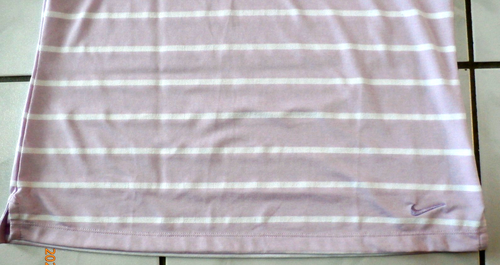 Nike Poloshirt Damen Medium lila gestreift Dri-Fit Golf ärmellos Oberteil #i73 - Bild 5 von 11
