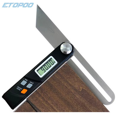 Ruler Sliding LCD Display Stainless Steel Electronic Level 360 Degree Angle Find