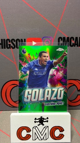 2025-26 topps chrome premier league Gustavo Poyet golazo green /99 Chelsea