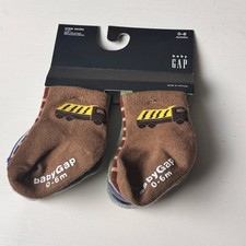 Baby Gap Multi-pack Variety Print Crew Socks Sz 0-6 M NWT
